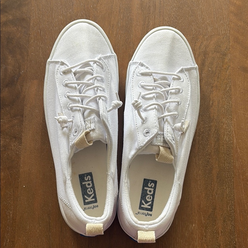 Keds Classic White Lace-Up Sneakers